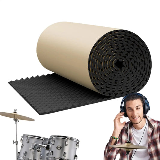Self-Adhesive Rubber Foam Soundproofing Panel | Studio & Car Acoustic Foam Panel Peaceful Pleasures Health and Wellness