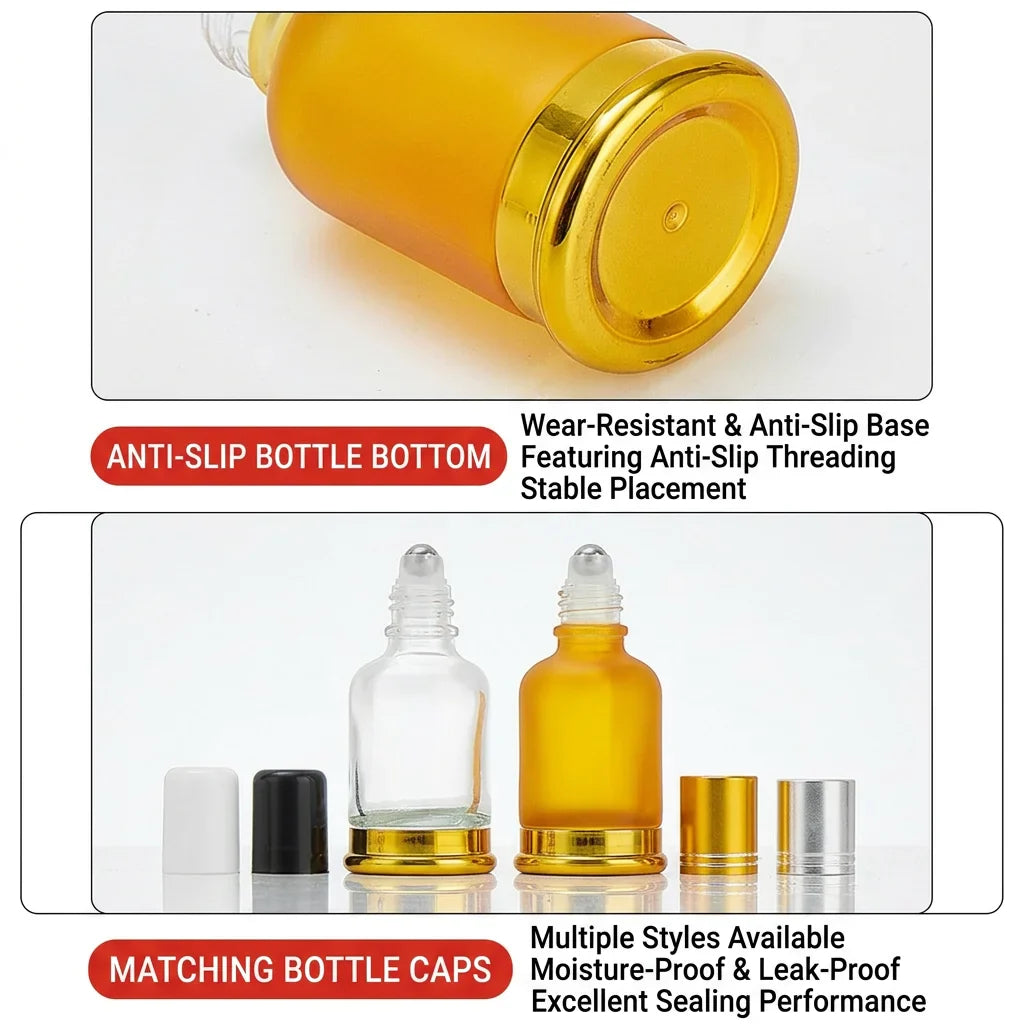 Amber Glass Refillable Atomizer Bottle – Perfume & Essential Oil