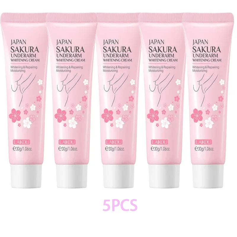 LAIKOU Sakura Body Brightening Cream 30g Peaceful Pleasures Health and Wellness 5pcs