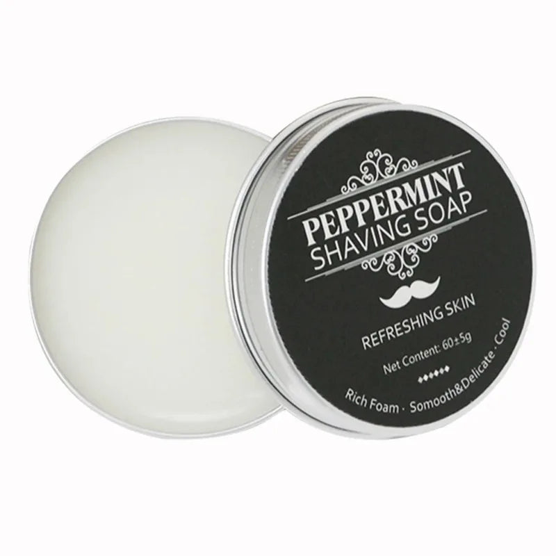 2026 Hot Sale！60g Mint Shaving Cream for A Comfortable Shave Nourishes and Protects Skin Shaving Soap Keep Face Freshness Peaceful Pleasures Health and Wellness