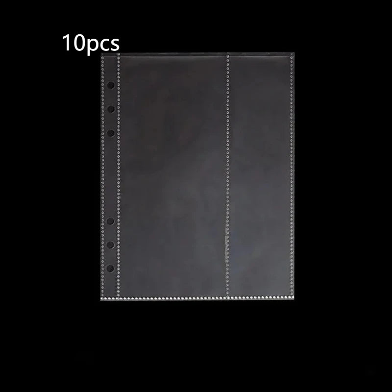 A5 Transparent Photo Album Sleeves 10pcs – 6-Hole Photocard Refill