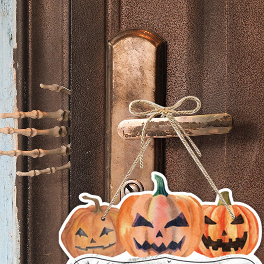 Halloween Spooky Castle Paper Door Hanging Decoration Halloween Door Decoration Oasis Select