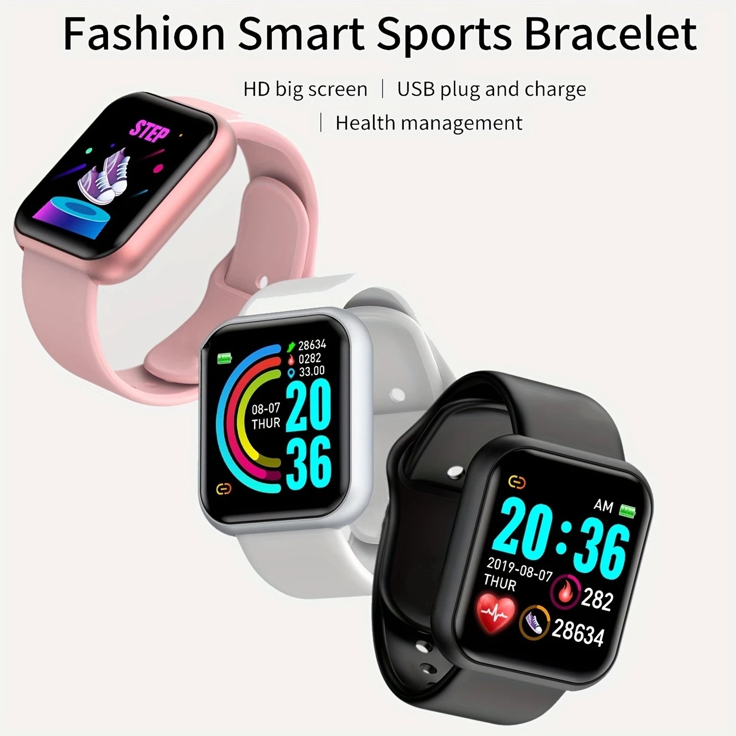 CHAONB Smart Watch – Fitness Tracker, Sleep Monitor, Bluetooth