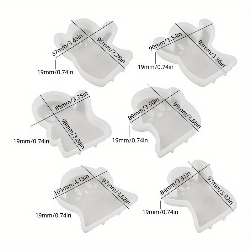 Cartoon Ghost Silicone Mold DIY Candle Scented Diffuser Craft Tool