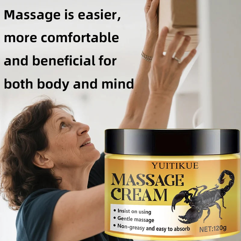 YUITIKUE Body Massage Cream 120g | Hyaluronic Acid & Collagen Body Massage Cream Peaceful Pleasures Health and Wellness