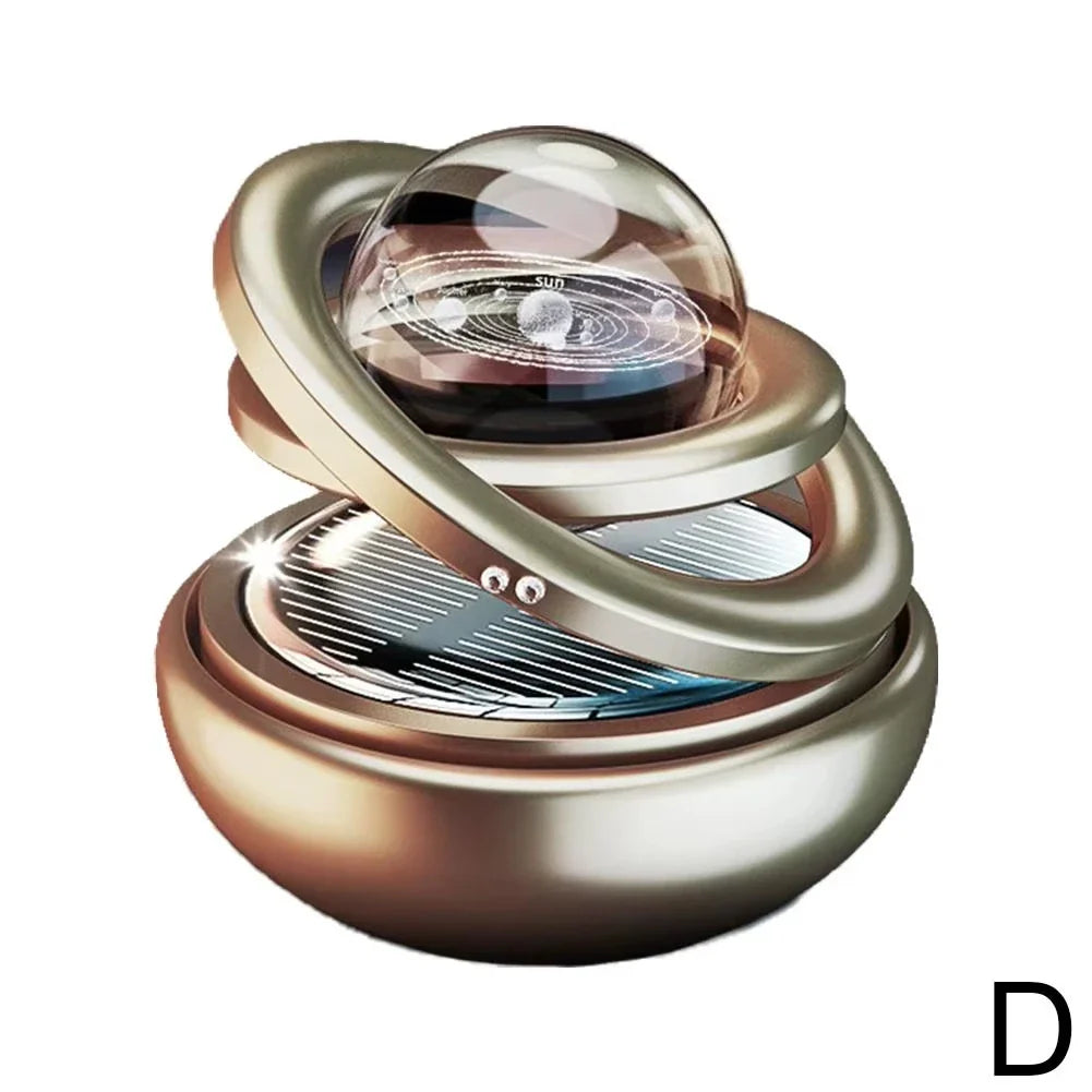 Solar Crystal Ball Car Air Freshener & Rotating Ornament