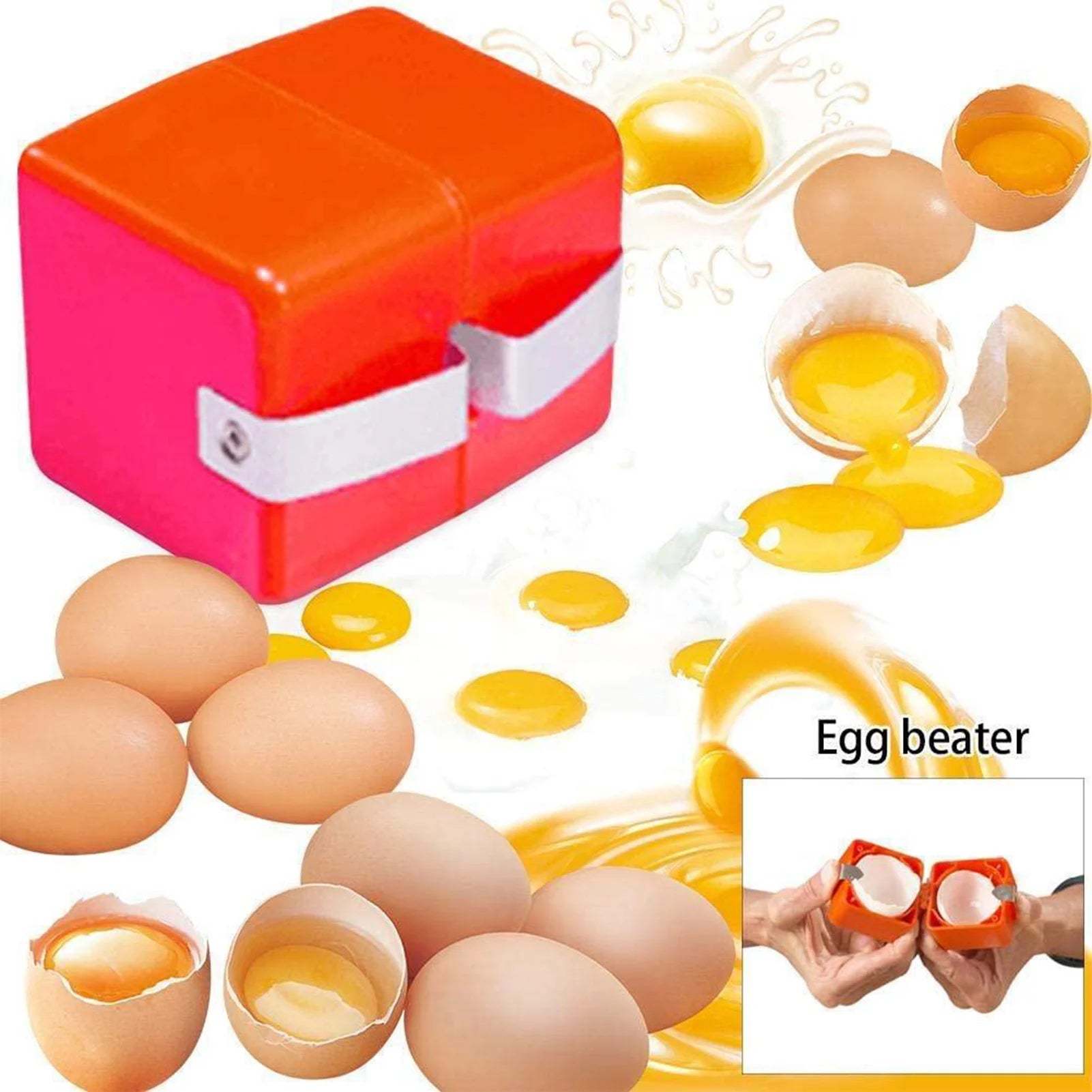Handheld Egg Opener Egg Cracker Quickly Egg Opener Topper Cutter for Raw and Hard Boiled Eggs Peaceful Pleasures Health and Wellness