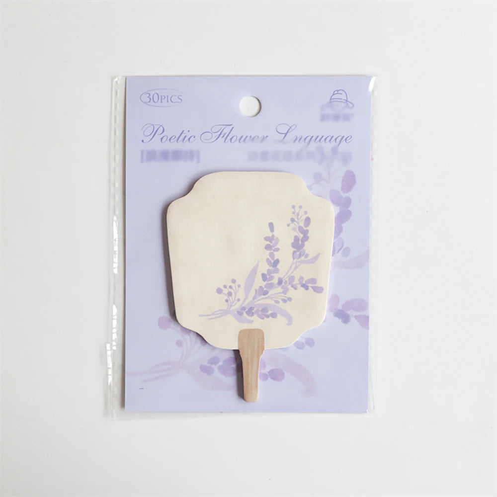 Flower Language Sticky Notes N Times Ancient Fan Shaped Butterfly