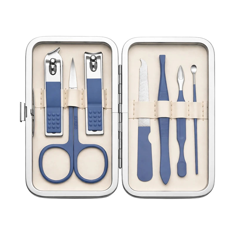 7-Piece Nail Clipper Set with Travel Case | Stainless Steel