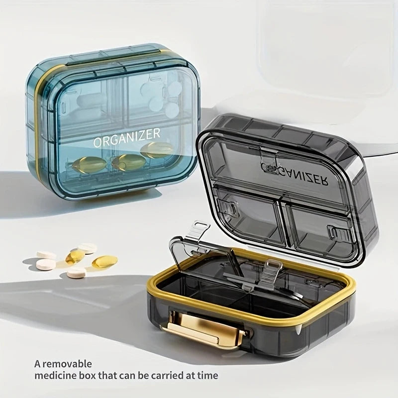 7-Compartment Travel Pill Organizer | Airtight & Moisture-Proof