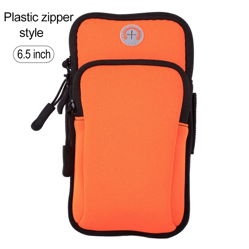 Mobile Phone Armband mp3/mp4 Bags iPhone 14 Pro Max Case For iphone11 Sports Bag For Mobile Multifunction Running Accessories Peaceful Pleasures Health and Wellness Orange(6.5inch)