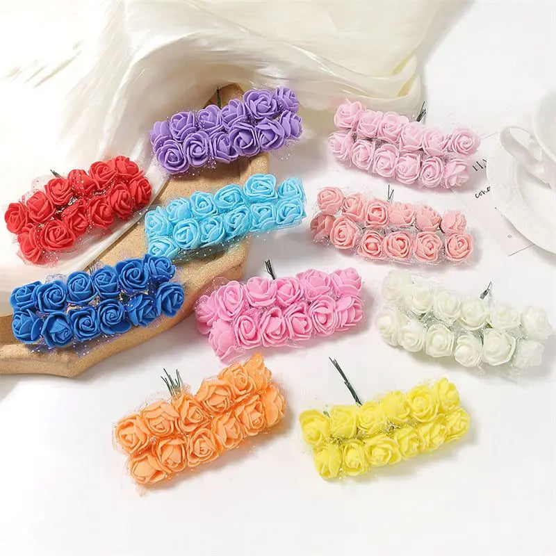 144pcs Artificial Foam Roses for Wedding, Garden & Home Décor