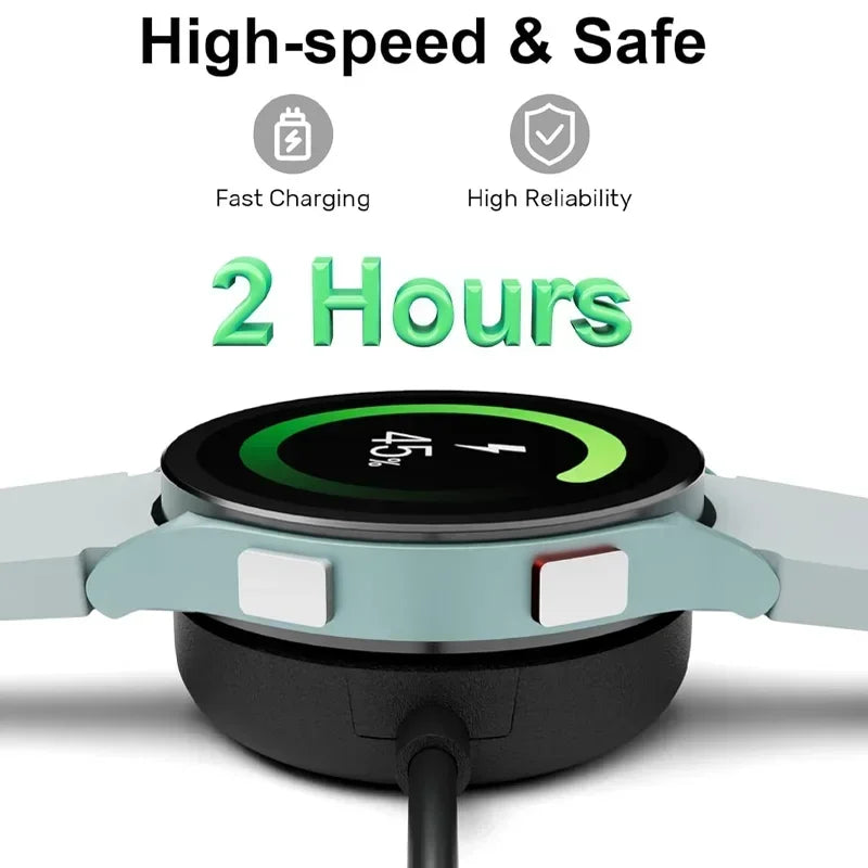 For Samsung Galaxy Watch 8/7/6/5pro/5/4/3 Active 2 Portable USB Cable Fast Charging Dock Station Magnetic Watch Wireless Charger Peaceful Pleasures Health and Wellness