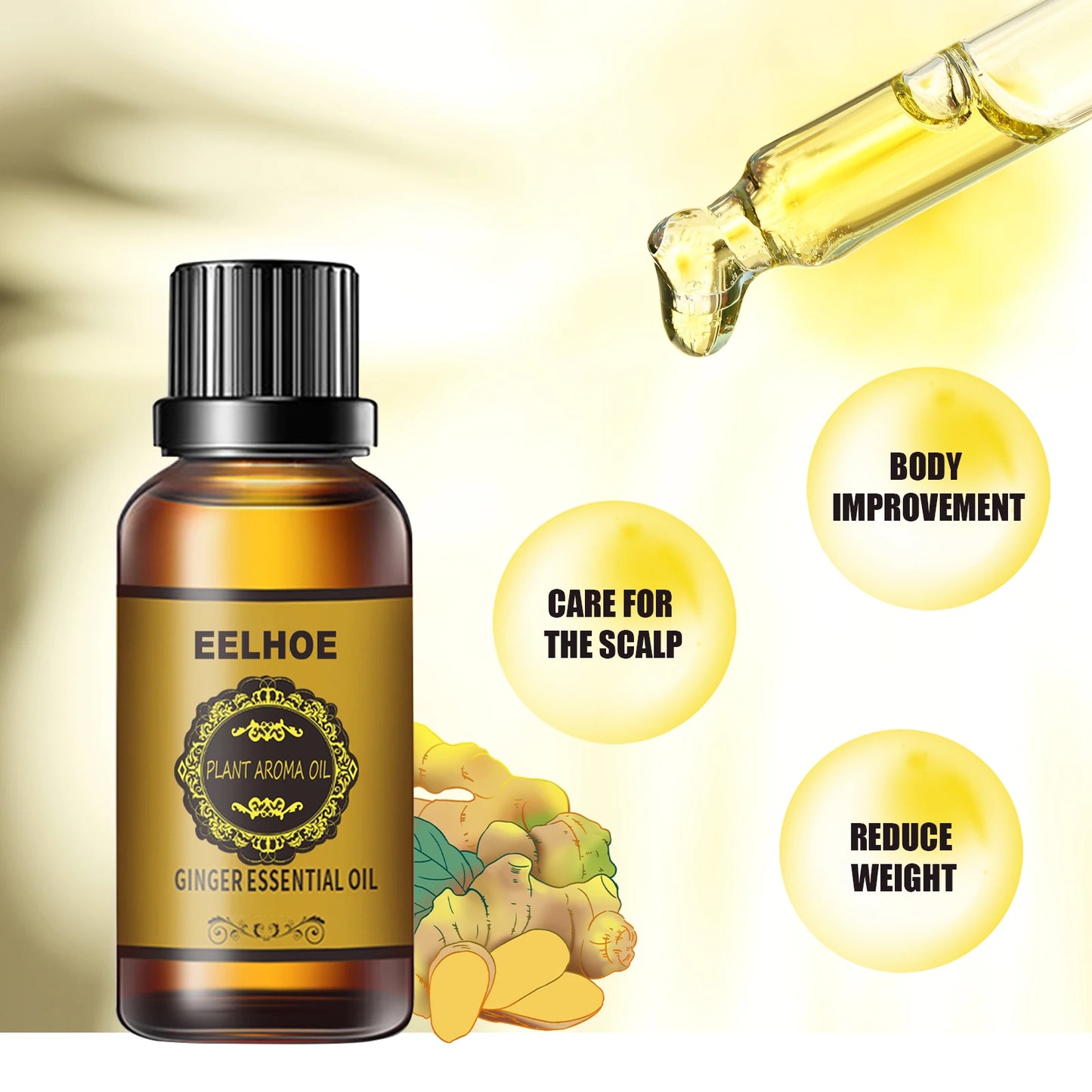 Ginger Essential Oil – Slimming Massage & Anti-Cellulite Oil Peaceful Pleasures Health and Wellness
