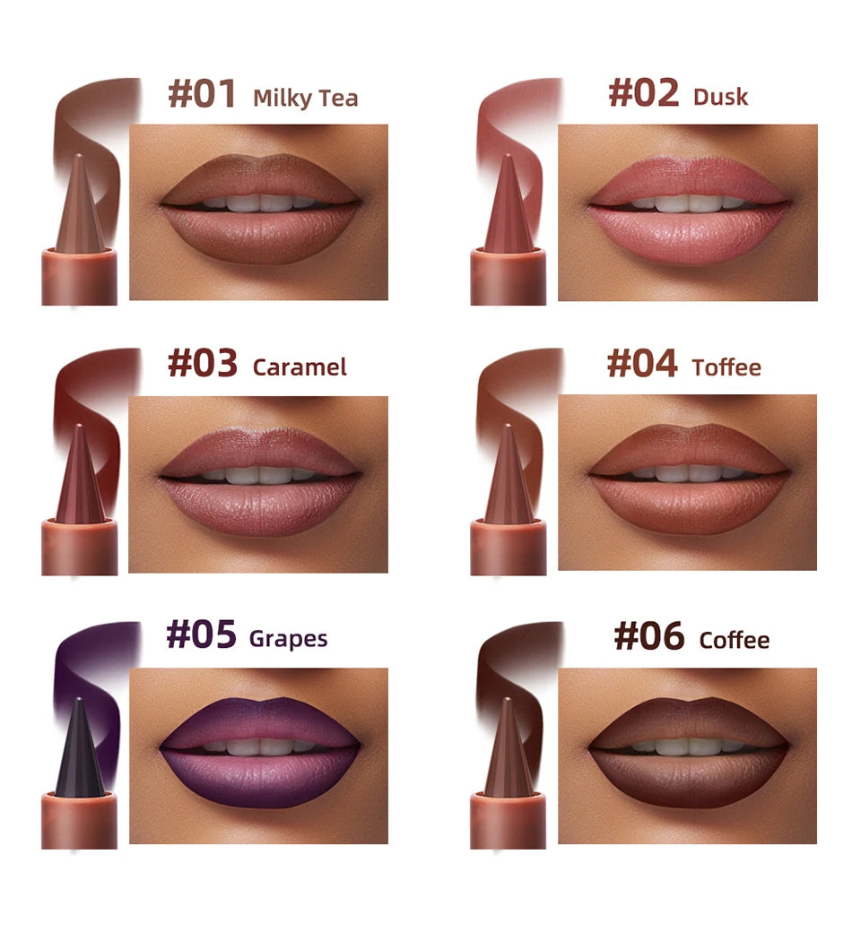 2-in-1 Lipstick Lip Liner Pointed Tip Long-Lasting Moisturizing Color-Payoff Lip Makeup for Everyday Use Peaceful Pleasures Health and Wellness