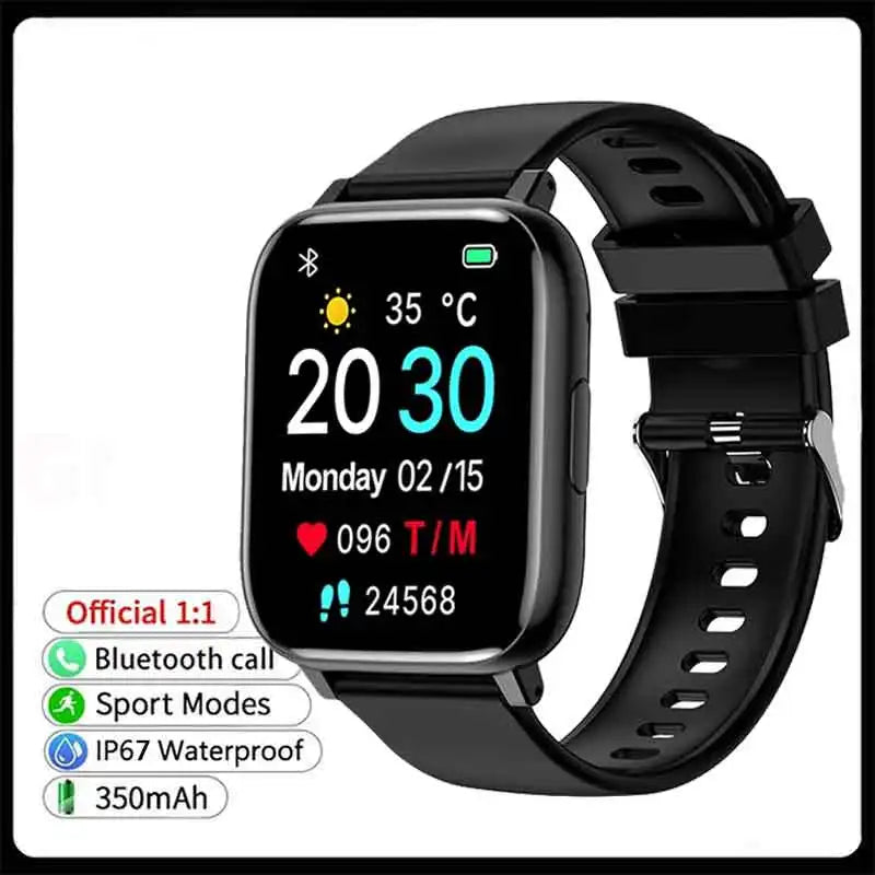 1.77" Touch Smartwatch – Heart Rate, SpO2 & Fitness Tracker