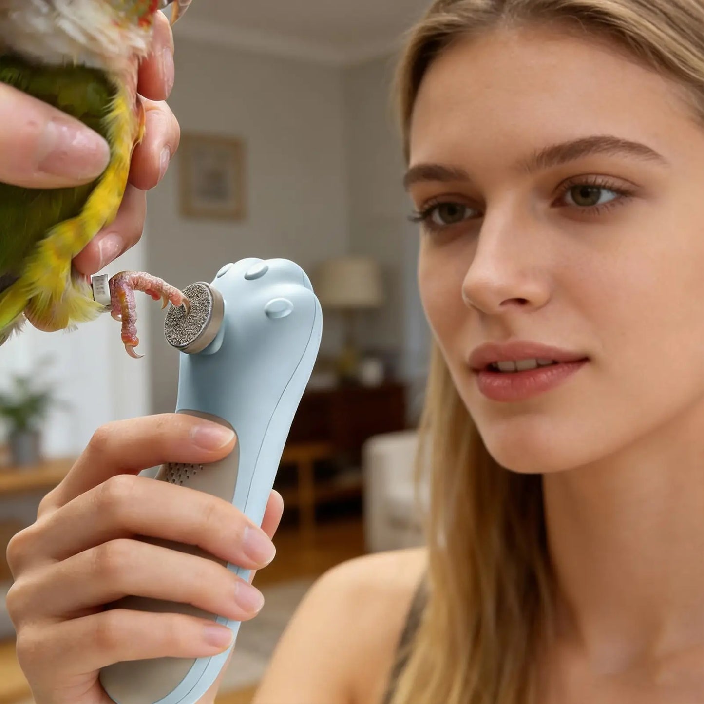 Electric Bird Nail Grinder – Low-Noise Claw Trimmer 6 Heads