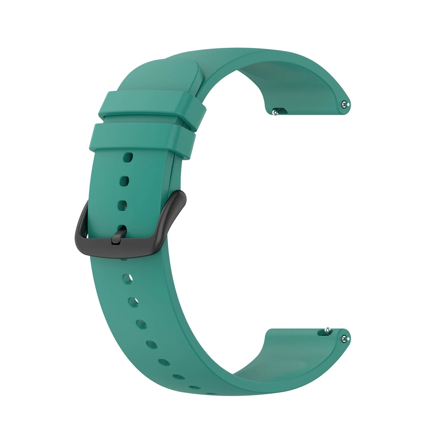 20mm 22mm Silicone Watch Band – Amazfit, Garmin & Samsung Peaceful Pleasures Health and Wellness green 20mm