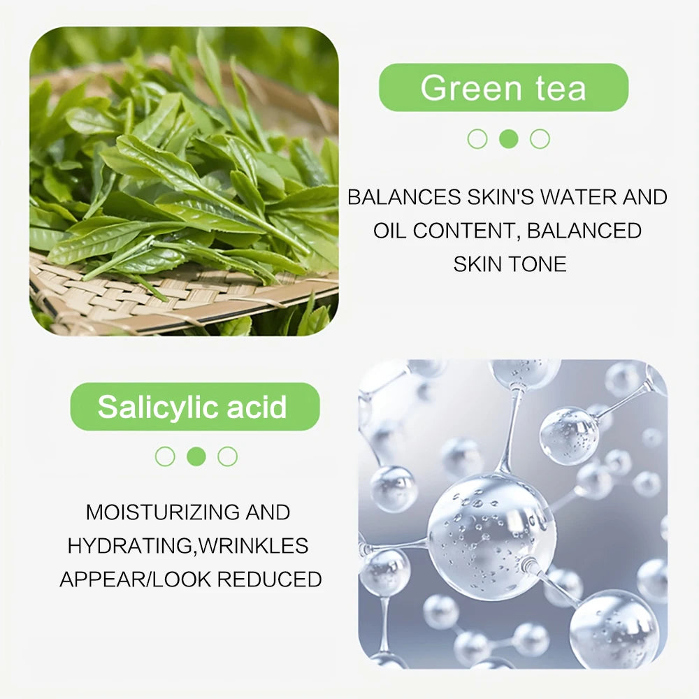 Contains salicylic acid and green tea to remove dark spots Moisturizing Repair Anti-aging Essence Facial Skin Care Peaceful Pleasures Health and Wellness