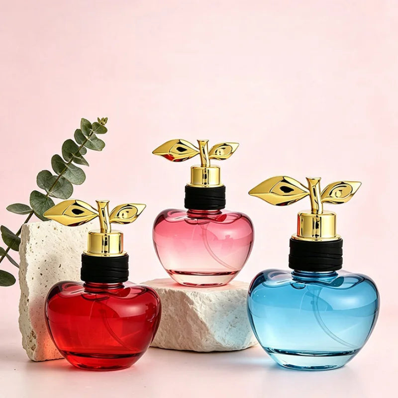 Apple Shaped Perfume Long Lasting Fresh Fruit Floral Scent Eau De Toilette 50ml Gourmand Sweet Fragrance Women Dating Perfume Peaceful Pleasures Health and Wellness