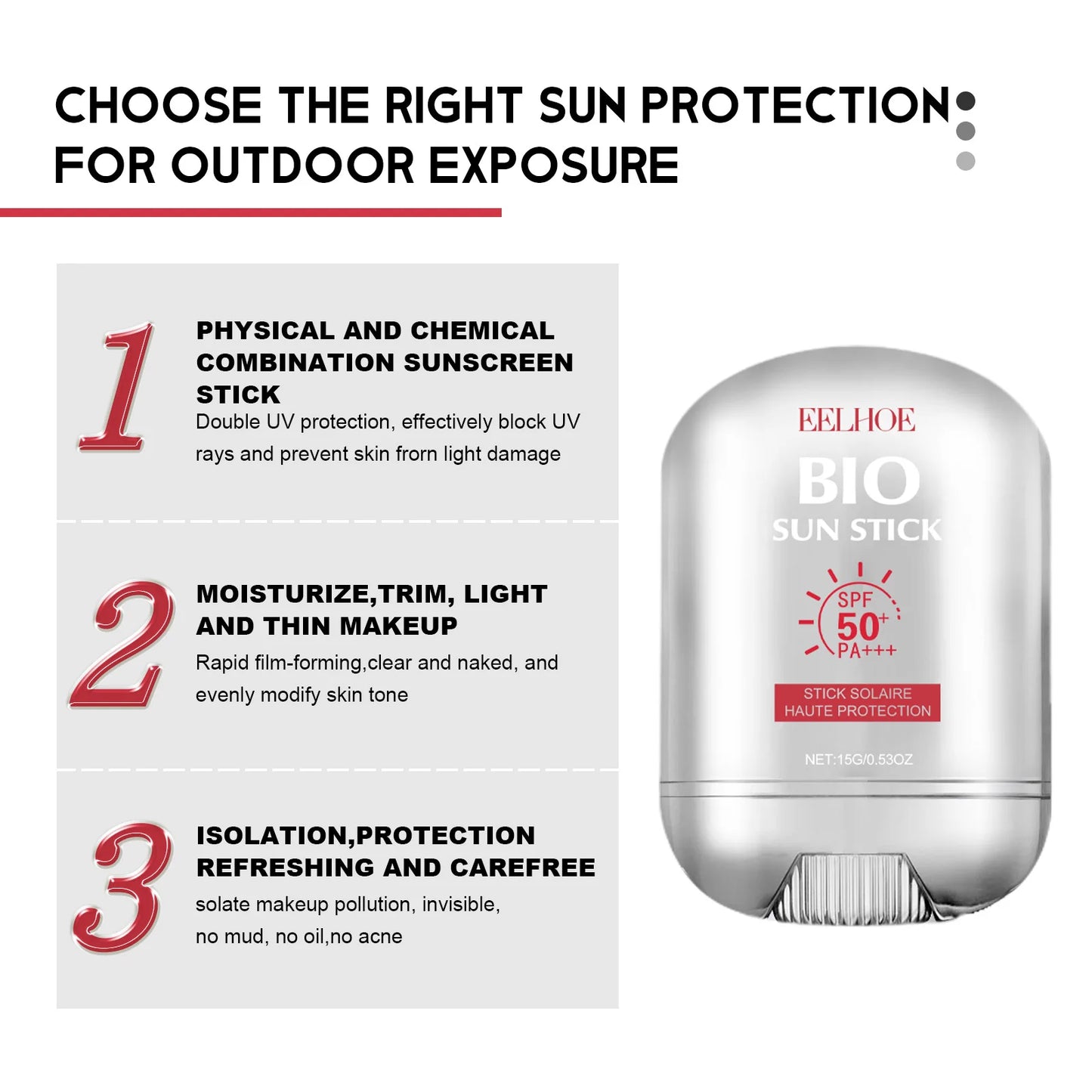 Sunscreen stick Body Face Spf 90+ UV Protective Cream Sunburn Repair Cream Sun Block Isolation Cream Moisturizing Skin Care Peaceful Pleasures Health and Wellness