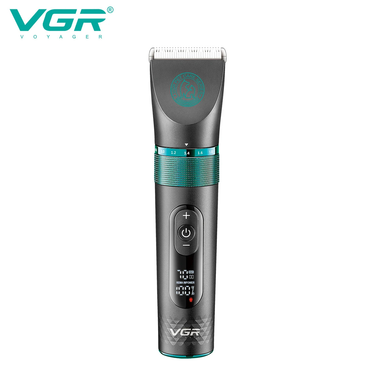 VGR Professional Dog Shaver Electric Pet Hair Trimmer Household Metal Pet Hair Trimmer LED Digital Cat and Dog Hair Trimme V-209 Peaceful Pleasures Health and Wellness