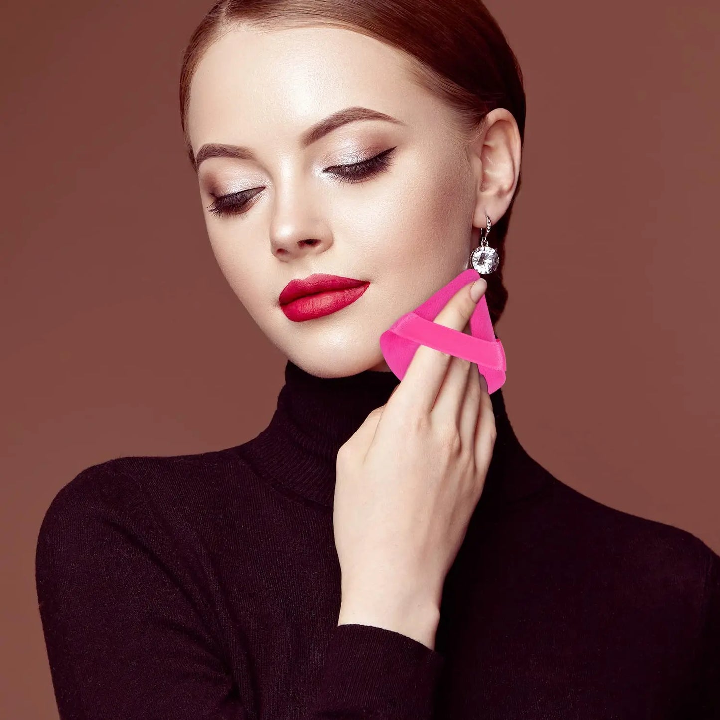 RUNTOIN Triangle Powder Puff Mini Finger Makeup Sponge 6-20 Pc