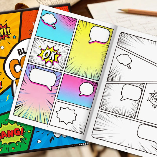 Creative Comic Sketchbook Plenty Pages Drawing Various Trendy Layout Peaceful Pleasures Health and Wellness