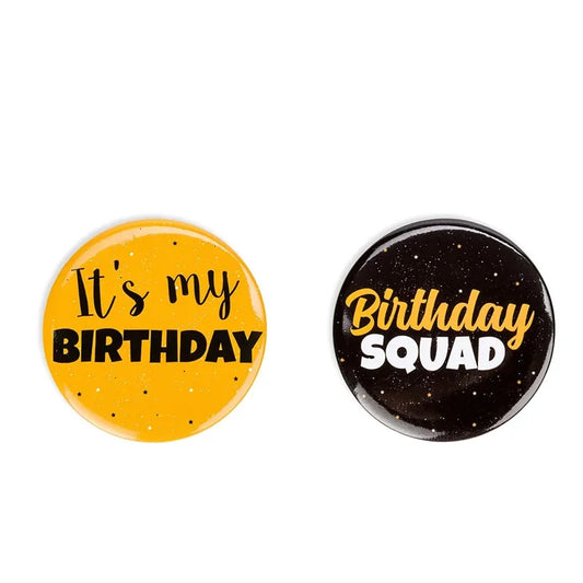 Birthday Button Pin Badge | 1st 16th 18th 21st 50th Party Gift Birthday Pin Badge Peaceful Pleasures Health and Wellness