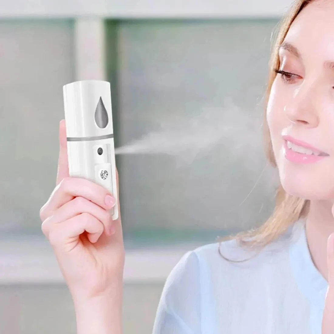 20ml Handheld USB Nano Facial Sprayer, Rechargeable Face Steamer & Humidifier for On-The-Go Skin Hydration Peaceful Pleasures Health and Wellness