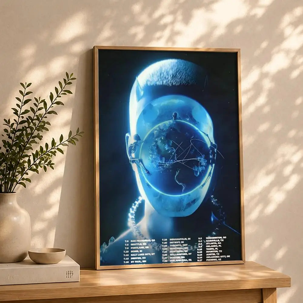 Band C-Chase AtlanticS Poster HD Self Adhesive Waterproof Wall Art Ideal for Home Office Dorm Bedroom Great Gift Peaceful Pleasures Health and Wellness