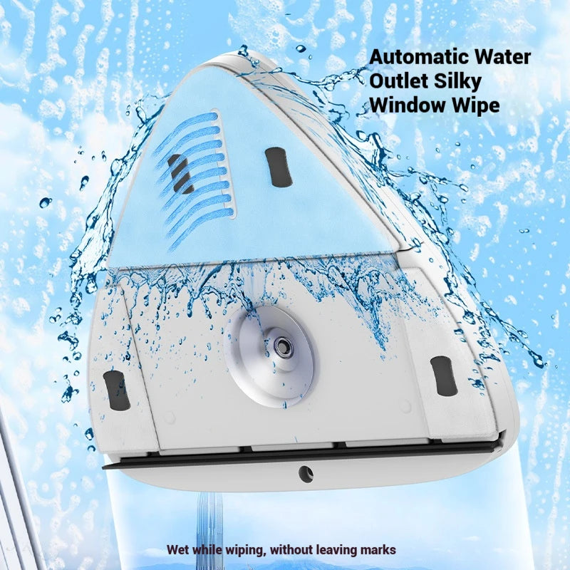 1pc Double-sided Water Storage Glass Wipers Housekeeping Double-layer Glass Wipers Household High-rise Magnetic Glass Wipers Peaceful Pleasures Health and Wellness