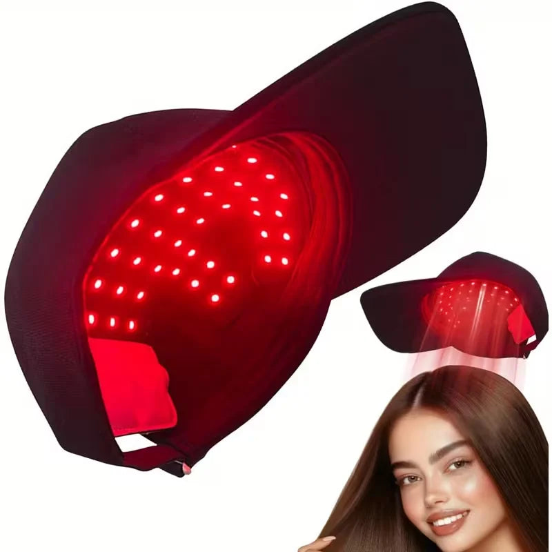 Head Massage Cap, Scalp and Hair Massage Cap 4 Modes to Choose From, Red and Blue Colors Alternate Display, Time Setting. Multiple High-Quality Red and Blue Colored Beads. Large-Capacity Battery, Convenient USB Charging Model Peaceful Pleasures Health and Wellness