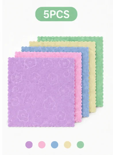 Microfiber Dish Cloths Lint-Free Reusable Kitchen Cleaning Towels