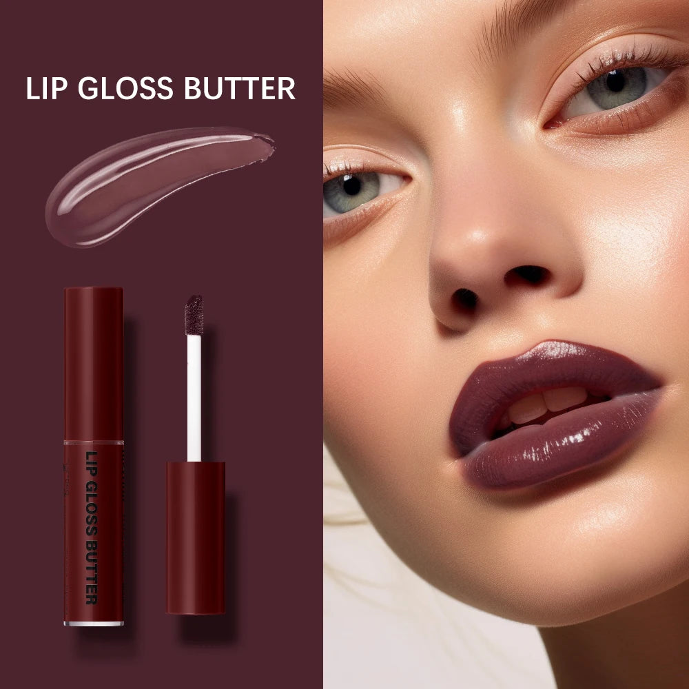 8ml Butter Non-stick Cup Gloss Lip Gloss Moisturizing Mirror Lip Gloss Lasting Color Lip glaze Dye Lip Liquid Makeup For Women Peaceful Pleasures Health and Wellness