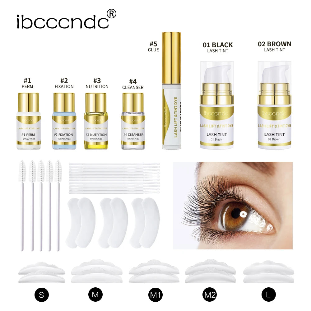 Semi-permanent Brow or Lash Lift and Tint Kit Professional Brow Lamination Eyelash Lifting Perming Lashes Dye Eyes Makeup Peaceful Pleasures Health and Wellness