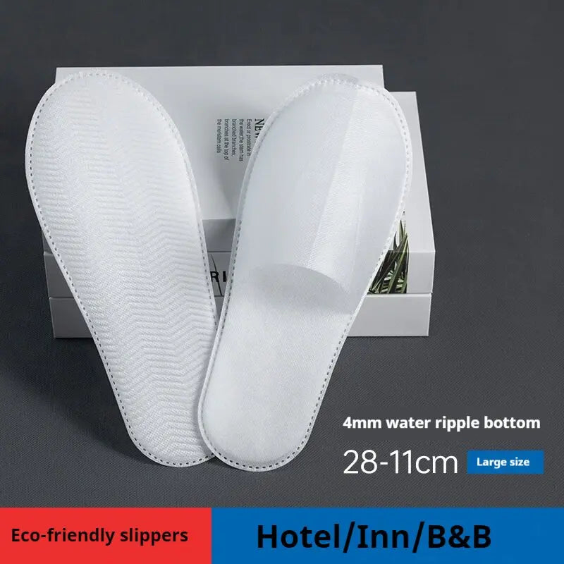 25Pcs Disposable Non-Slip Disposable Hotel Slippers - Soft and Breathable Non-Woven Fabric, Hygienic for Travel and Home, Portable Ergonomic Design Women's Comfortable Indoor Slippers, Simple Style, Non-Woven Material, Durabl Peaceful Pleasures Health and Wellness