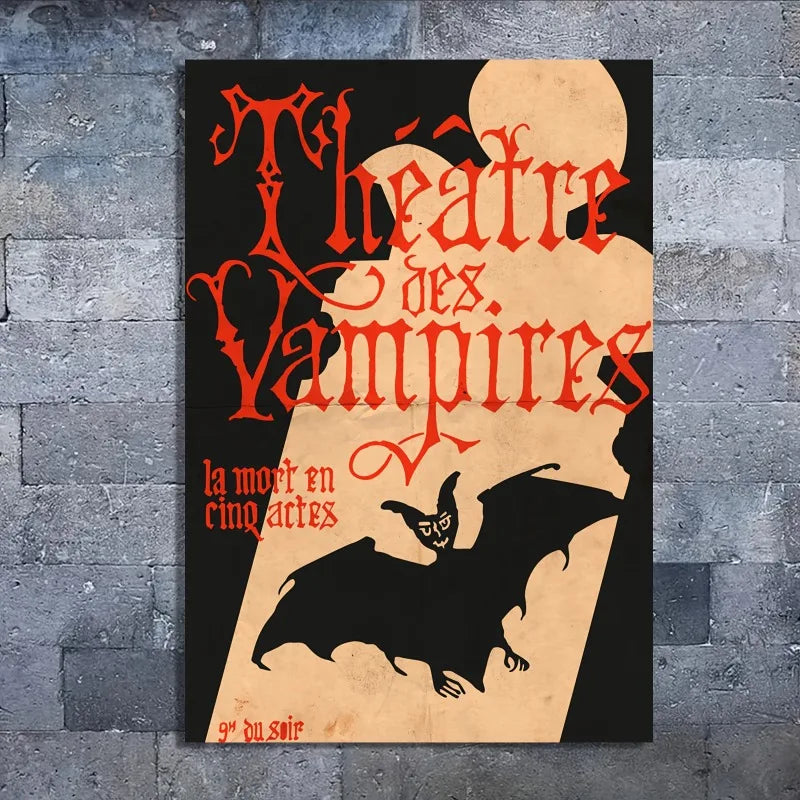 Théâtre Des Vampires Gothic Vampire Canvas Art Print | Wall Decor Canvas Art Print Peaceful Pleasures Health and Wellness