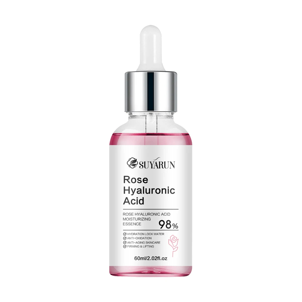 SUYARUN Professional Anti-Aging Rose Serum Essence for Face, Brightening & Even Skin Tone, Organic Rose Extracts. Peaceful Pleasures Health and Wellness 60ml