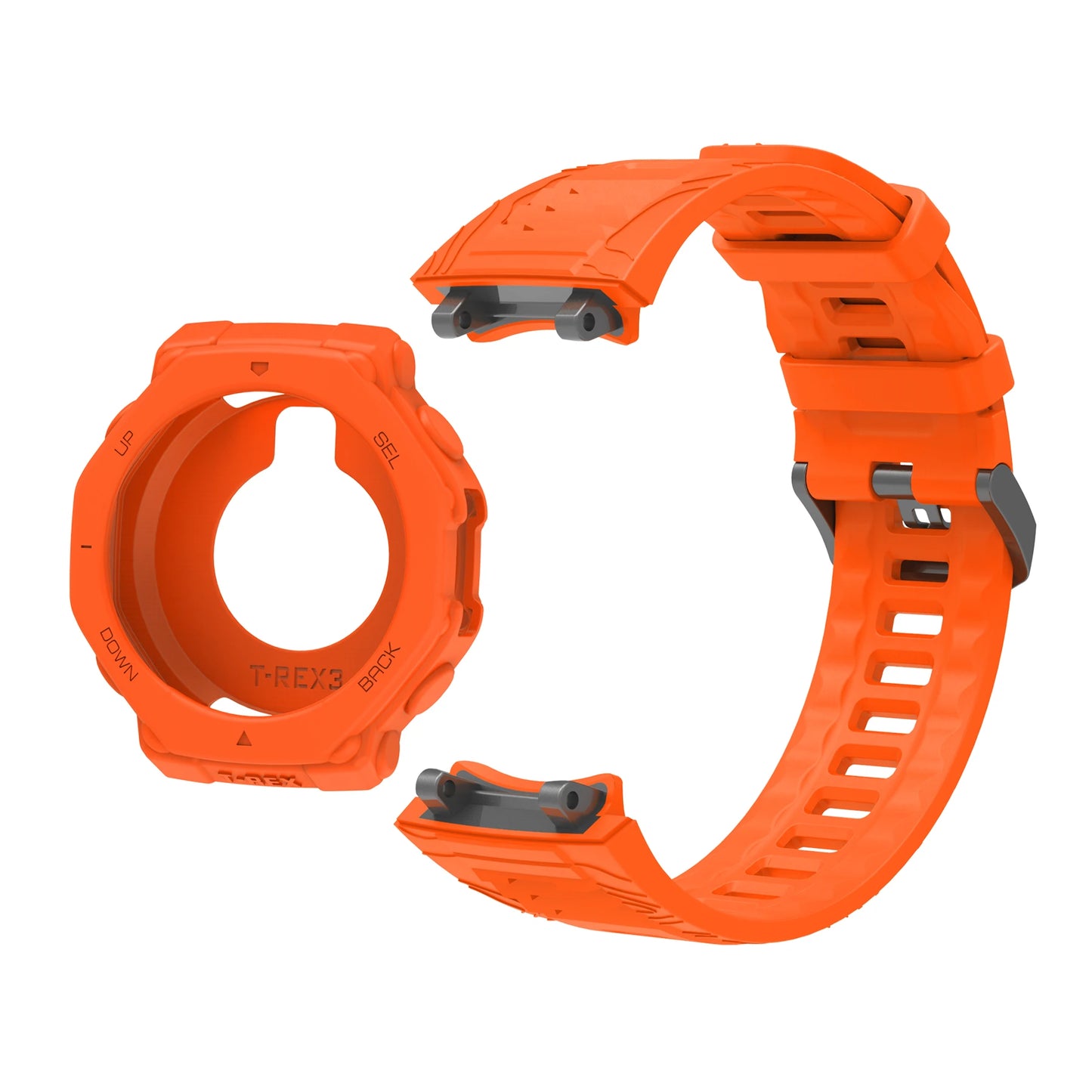 Silicone Watch Band & Case for Amazfit T-Rex 3 – Replacement