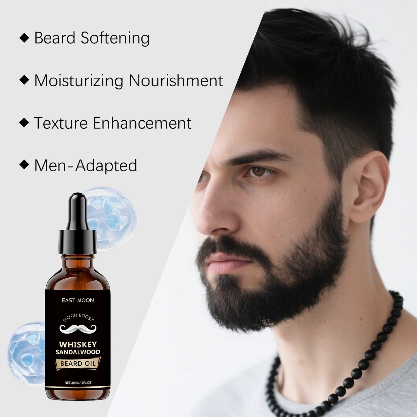 Rosemary Beard Oil for Men – Non-Greasy Softening Formula