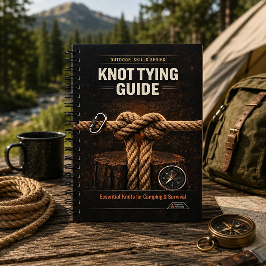 Knot Tying Guide A5 Spiral Outdoor Skills Notebook Essential Rope Peaceful Pleasures Health and Wellness