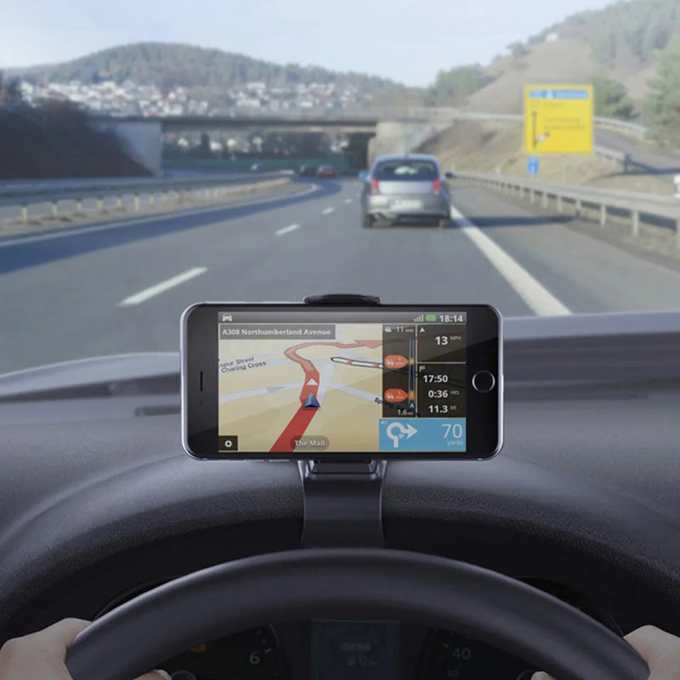 Universal Car Dashboard Phone Holder – GPS Navigation Clip Mount