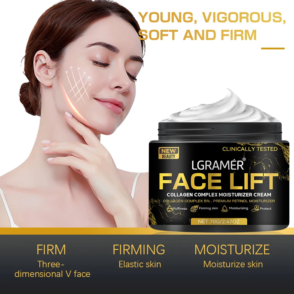 LGRAMER Hyaluronic Acid Collagen Face Cream | Firm & Hydrate