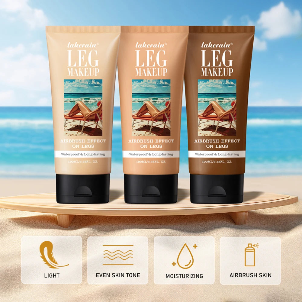 100ml Leg Makeup Long-lasting Waterproof And Anti-Transfer Concealer Even Skin Tone Wheat Tan Brown Liquid Foundation Peaceful Pleasures Health and Wellness