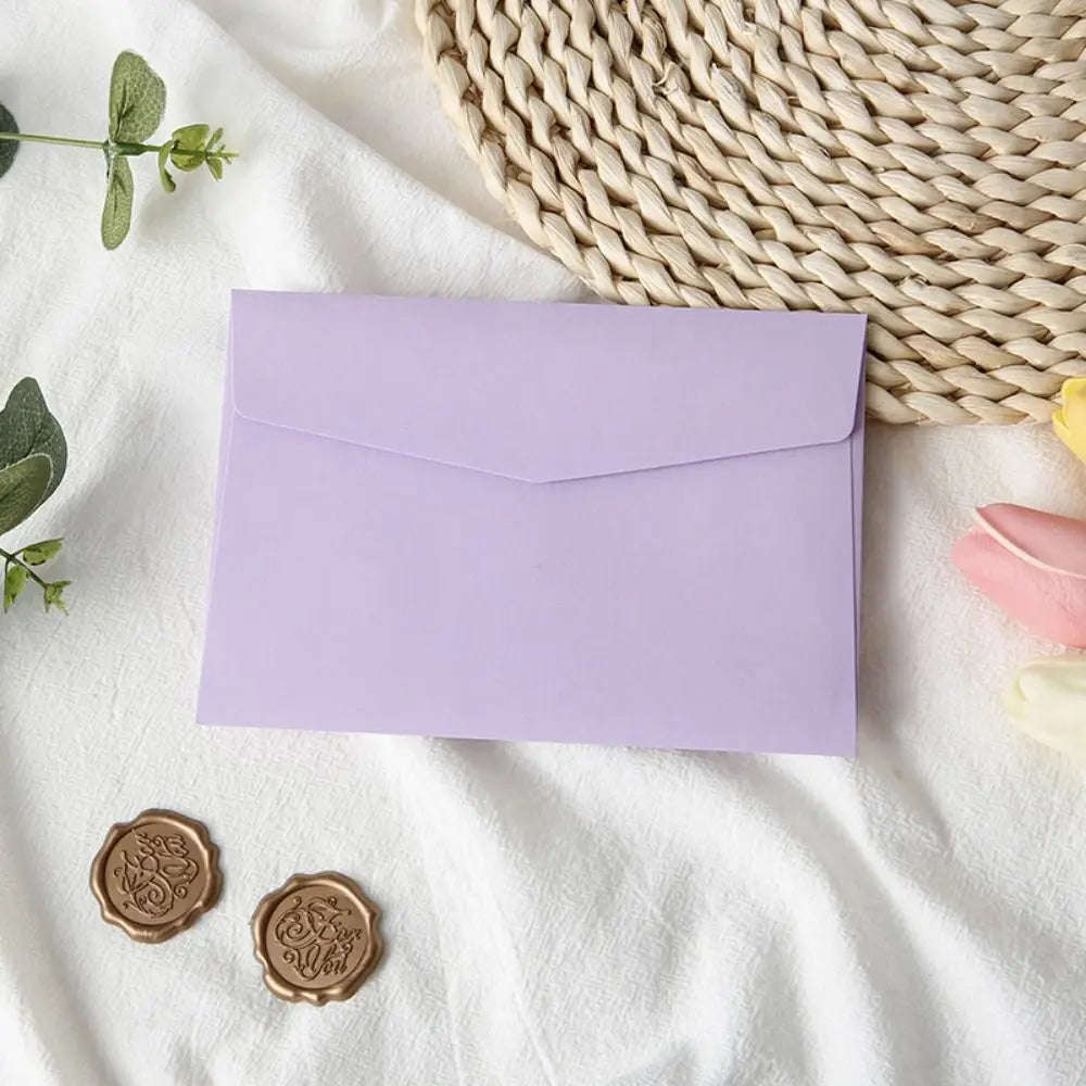10pcs Mini Macaron Color Envelopes Blank High Appearance Macaron Color Greeting Cards Candy Color DIY Packing Envelope Peaceful Pleasures Health and Wellness