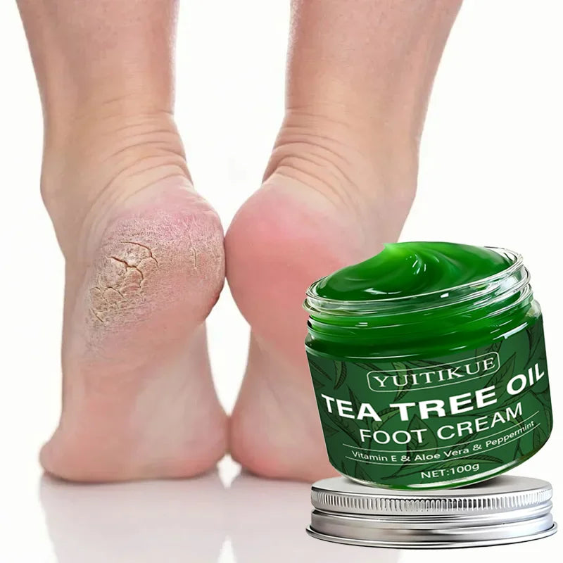 YUITIKUE Plant Formula Foot Cream 100g with Tea Tree Oil - Deep Moisturizing for Feet & Skin, Multi-Use, Twice Daily Care Peaceful Pleasures Health and Wellness Default Title