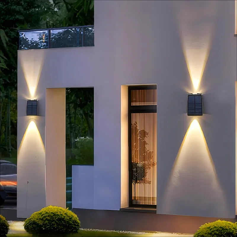 Solar Outdoor Wall Washer Light – Waterproof Garden Mood Lighting