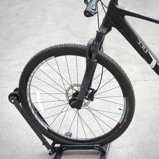 Folding Bike Parking & Repair Stand | Portable Mountain Bike Bike Repair Stand Peaceful Pleasures Health and Wellness