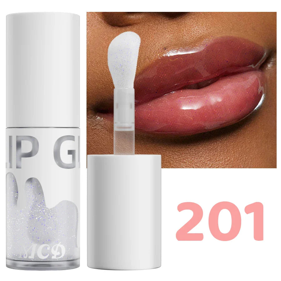 MCD Glitter Shimmer Lip Oil – Hydrating Plumping Glow Gloss